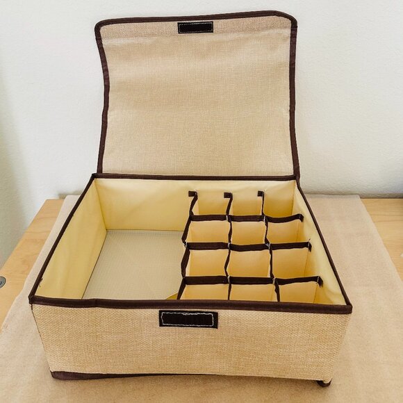 🧳Foldable🧳 Underwear Organizer With Lid, 3 In 1 Drawer Type Fabric Separators - Picture 3 of 8